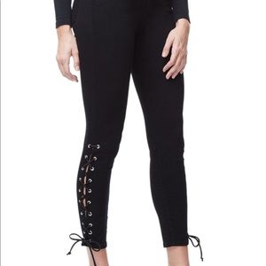 Good American Good Legs Lace Up Jeans